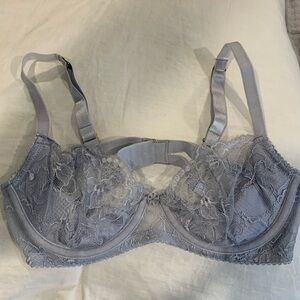Dita von teese lace bra silvery blue